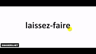 Como pronunciar laissez faire [upl. by Tiffy]