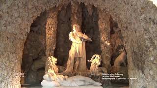 Orpheusgrotte  Grotten  Wasserspiele  Schloss Hellbrunn  Salzburg [upl. by Jerri]