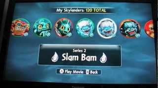 Skylanders GIANTS  Wii Collection Screen so far [upl. by Ecirrehs]