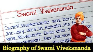 Biography of swami vivekananda in english  paragraph on swami vivekananda in english [upl. by Eilsek]