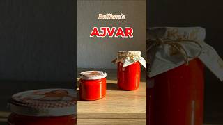 How to make AJVAR The famous Balkan Ajvar that all people love🥫🍅🌶️❤️ foodsloverrecipes food [upl. by Eelrac]