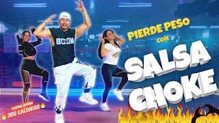 SALSA CHOKE Zumba 🔥 Cardio Baile Cali flow latino  DANCE WORKOUT [upl. by Eittod]