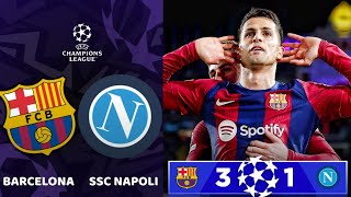 FC Barcelona vs Napoli 31 Review  UEFA Champions League  FC Barcelona into the quarter finals [upl. by Aihpos]