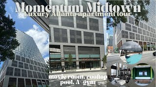 luxury Atlanta apartment tour  Momentum Midtown [upl. by Reinal715]