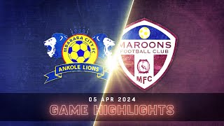 EXTENDED HIGHLIGHTS  Mbarara City FC 00 Maroons FC  StarTimes UPL MD23 2324 [upl. by Tnarg]