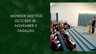 TAGALOG MIDWEEK MEETING OCTOBER 28  NOVEMBER 3 [upl. by Vesta]