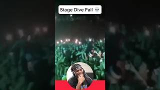 Stage Dive Fail 😭 [upl. by Enert]