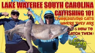 CATFISHING 101 Lake Wateree Catfishing Thanksgiving Fall Bite  Where they are amp How to catch them [upl. by Gnud307]