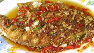 Spicy Fried Fish With Sauce Creative Recipes  Asian Food Cooking [upl. by Jess31]