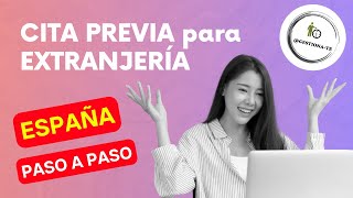 EXTRANJERÍA Como pedir cita previa paso a paso [upl. by Janyte]