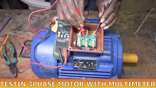 how to test 3 phase motor with multimeter [upl. by Field895]