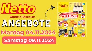 NETTO Prospekt  Angebote ab 04 NOVEMBER 2024  ORIGINAL KATALOG [upl. by Asiul]