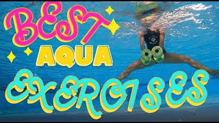 BEST AQUA EXERCISES WITH WATER WEIGHTS [upl. by Gregson]