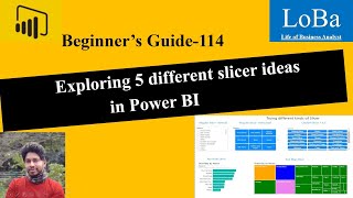 Power BI Advanced Slicers  Custom Slicers Exploring various slicers Customize slicers [upl. by Yelhs708]