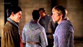 Merlin The Darkest Hour Part 2  Merlin and Arthur scenes [upl. by Kcirtemed]