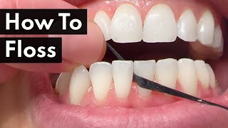 Dental Hygienist TEACHES How To Floss [upl. by Engapmahc]