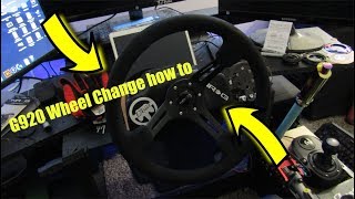 Changing G920g29 to Aftermarket Rim Things you should know weightsadapters [upl. by Harmonie612]