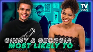 Ginny amp Georgia Season 2 Cast Play Most Likely To  Antonia Gentry Felix Mallard [upl. by Oletha]