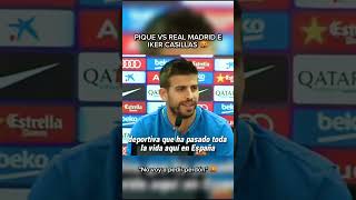 PIQUE VS REAL MADRID E IKER CASILLAS 🤬 calentando clásico fcbarcelona viralfutbol pique madrid [upl. by Jun]