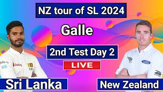 SR vs NZ 2nd Test Match Today Live Scoreamp commentry  srilanka vs newzeland [upl. by Noyrb881]