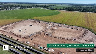 Goshen Community Schools  Baseball amp Softball Complex  Construction Update Sept 2024 [upl. by Lewls]