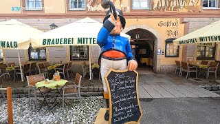 4K Day 17 Mittenwald Germany Medieval Village Alps road trip [upl. by Yruoc]