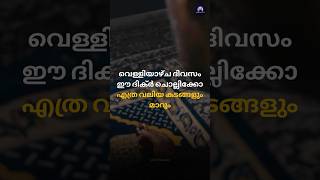 വെള്ളിയാഴ്ച്ച ദിവസം ചൊല്ലിയാൽ എത്ര വലിയ ടെൻഷനും സങ്കടങ്ങളും മാറും islamicspeechmalayalam dhikr [upl. by Annahsal]