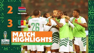 HIGHLIGHTS  The Gambia 🆚 Cameroon TotalEnergiesAFCON2023  MD3 Group C [upl. by Ripp]