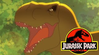 Michael Crichtons Jurassic Park ANIMATED  Tranquilizing the TRex Feat SWRVE [upl. by Wojcik801]