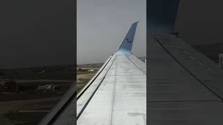 Malta International Airport arrival TUI UK 737800 shorts boeing737 tuiairways aviation [upl. by Zacherie117]