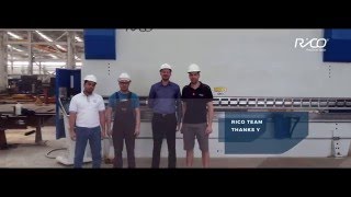 RICO PRCB 600 Ton Press Brake installation [upl. by Asirralc]