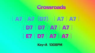 Crossroads backing track Eric Clapton Cream KeyA 130BPM エリッククラプトン バッキング クロスロード [upl. by Palmira]