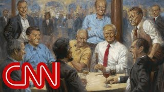 Artists hidden message in Trump painting [upl. by Carlyle668]