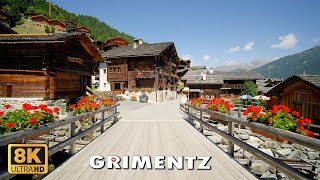 Grimentz 🇨🇭 The Most Spectacular Village Youll Ever See Switzerland 8K 🇨🇭 [upl. by Ardnasac]