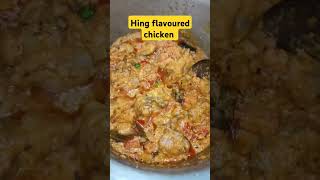 Try this new recipe👍 chicken with Hing ka Tadka 😋😋 love maincourserecipe [upl. by Nylanaj]