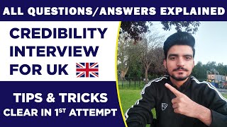 The Credibility Interview for UK Universities  All QuestionsAnswers Explained [upl. by Eizdnil]