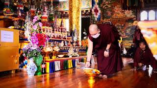 Nuns of Shechen Nunnery have been performing the Dharmapala puja during the Terdzo Wang [upl. by Valenta]