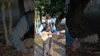 Castle on the hill cover acousticcover edsheeran busker music boatinglake [upl. by Sisenej]