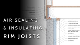 Air Sealing and Insulating Rim Joists For Architects  Builders [upl. by Ehcropal983]