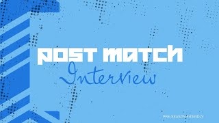 Ashington AFC post match interview with the Reds manager Mark Fell [upl. by Ahsyen]