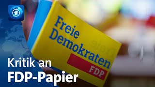 SPD kritisiert FDPBeschlusspapier [upl. by Greeley89]