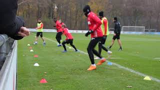 1 FC Köln Hütchenlauf als Reaktionstraining [upl. by Leuname]