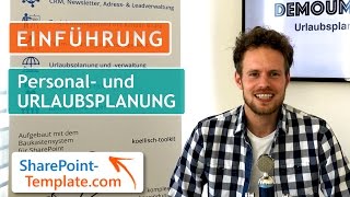 Einführung in die Urlaubsplanung und verwaltung für Microsoft SharePoint [upl. by Sainana851]