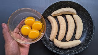 Just Add Eggs With Bananas Its So Delicious  Simple Breakfast Recipe  5 Mints Cheap amp Tasty Snacks [upl. by Yltnerb258]