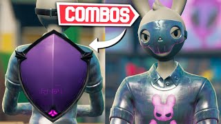 NEW BEST GUGGIMON SILVER EDIT STYLE SKIN COMBOS  Fortnite Battle Royale [upl. by Boony]