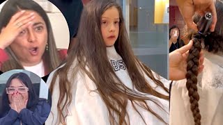 DESDE QUE NACIÓ NO SE CORTA EL CABELLO 😱 Familiares IMPACTADOS tutorial hair cortesdecabello [upl. by Airitac]