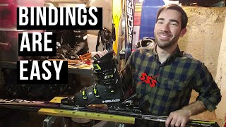 How to mount ski bindings at home  free and easy [upl. by Nuhsal]