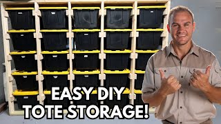 DIY Tote Storage Step By Step Guide For Floating Bins [upl. by Munson]