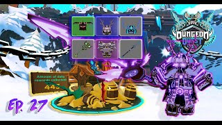 Purple and Blue Valhalla Mage Set Daily Rewards Ep 27 Northern Lands Dungeon Quest Roblox [upl. by Smith]