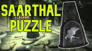 Saarthal First And Second Puzzle Solutions Skyrim [upl. by Kliment]